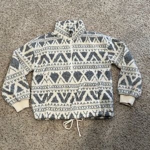 Billabong 1/4 zip fleece jacket with front pocket-small